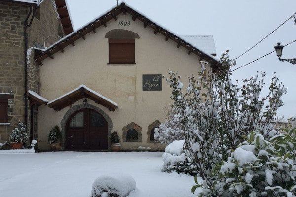 El Pajar Jardín nevado